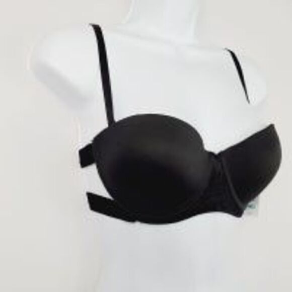 BETTY JADE Black Small crisscross Back Valour wired Pushup Bra - Picture 3 of 6